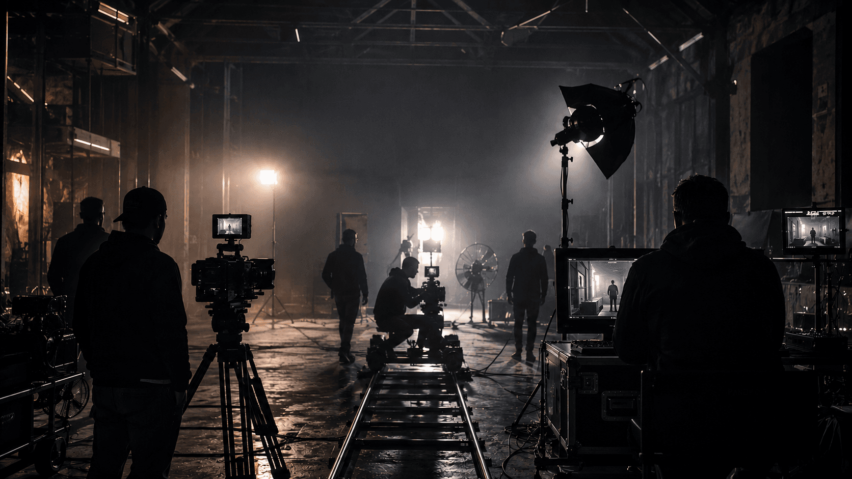 Equipo de Pandemia Films en el plató de rodaje