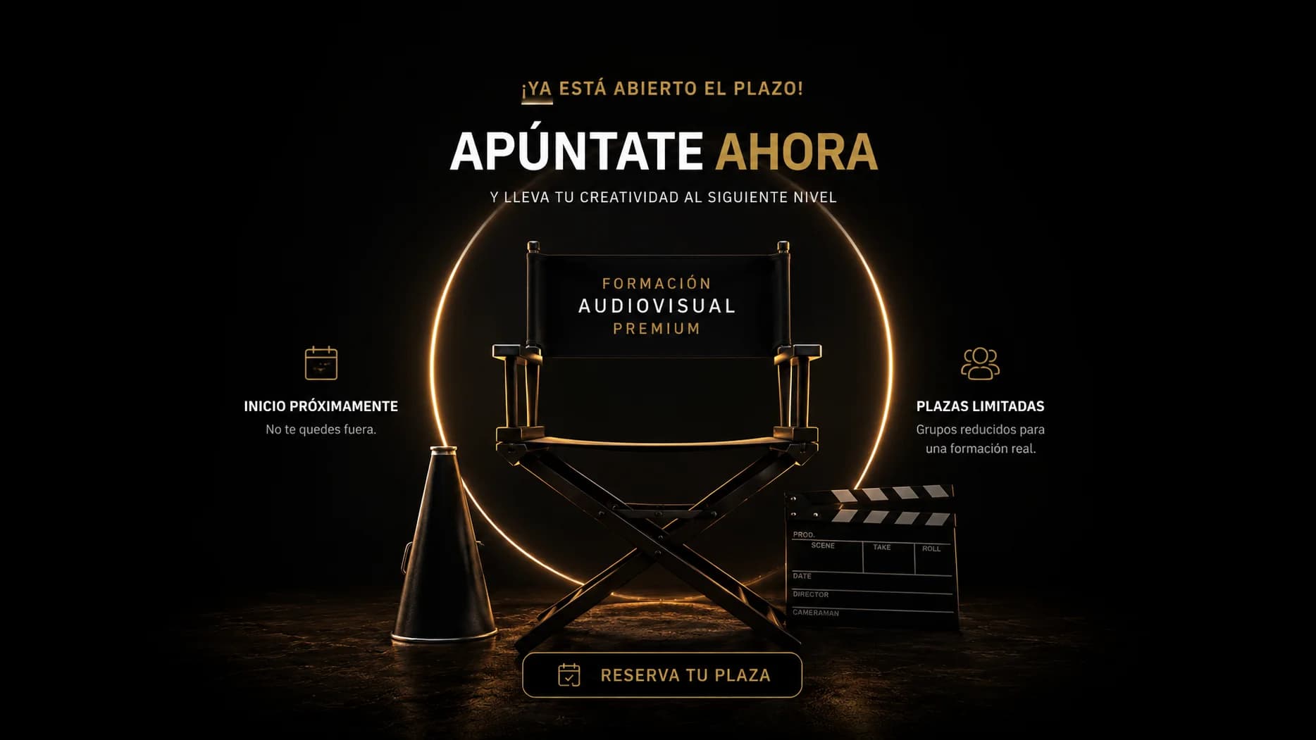 Formación audiovisual premium presencial en Pandemia Films — plazas abiertas