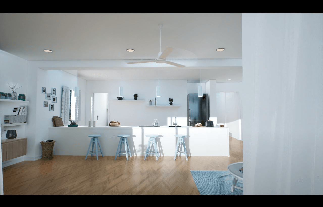 Pandemia Films — Proyecto audiovisual "Render 3D reforma interior vivienda 4K"