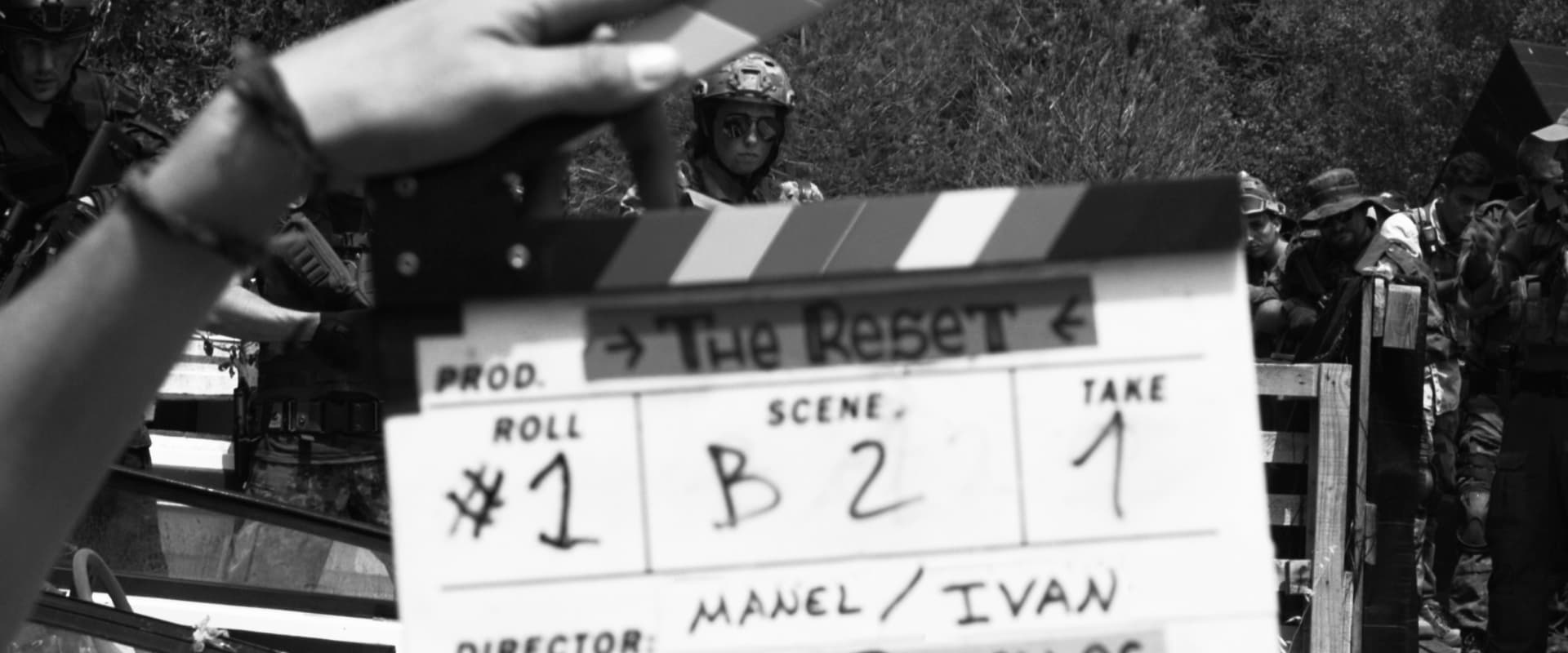 Claqueta de rodaje del proyecto The Reset — Pandemia Films